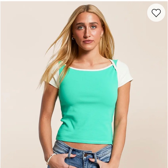 Buckle Tops - NWT Fitz & Eddi Colorblock Baby Tee